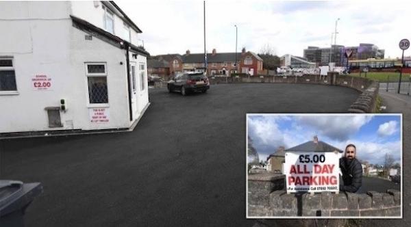 يحول باحة منزله إلى مرآب لسيارات موظفي الرعاية الصحية مقابل أسعار رمزية