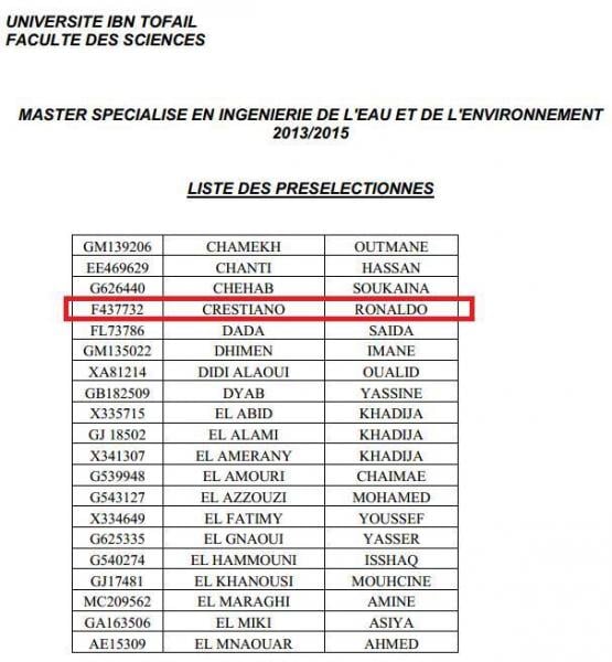 كريستيانو رونالدو مرشح لاجتياز مباراة الماستر بالقنيطرة