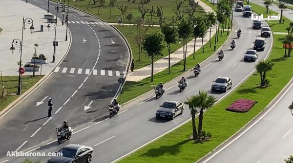 شاهد لحظة وصول الملك محمد السادس إلى مدينة تطوان