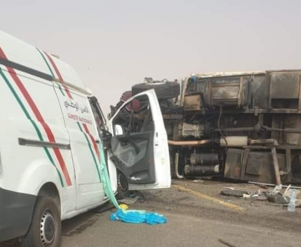 حادثة سير مروعة تنهي حياة رجل أمن خلال أدائه لواجبه المهني نواحي طانطان