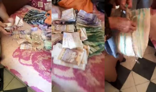 شاهد المبلغ الذي وجدوه عند متسولة جمعته في ظرف ثلاثة أشهر