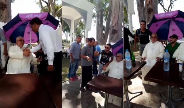 بنكيران لمواطنين بطنجة تهافتوا لأخذ الصور معه : خلوني نشرب مونادا فخاطري !