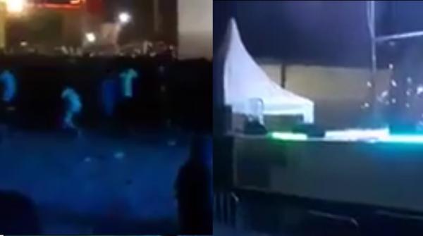 جمهور كلميم يرشق منصة مهرجان "أسبوع الجمل" بالحجارة