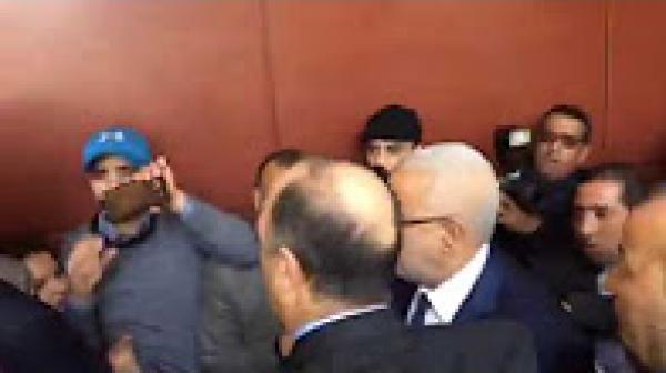 لحظة وصول ابن كيران للمجلس الوطني