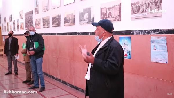 تنظيم وقفة ترحما على ارواح الموظفات والموظفين المتوفيين بسبب كورونا في جماعة وجدة