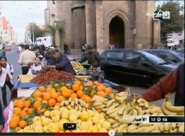 انتشار أسواق عشوائية  بالقرب من المساجد 