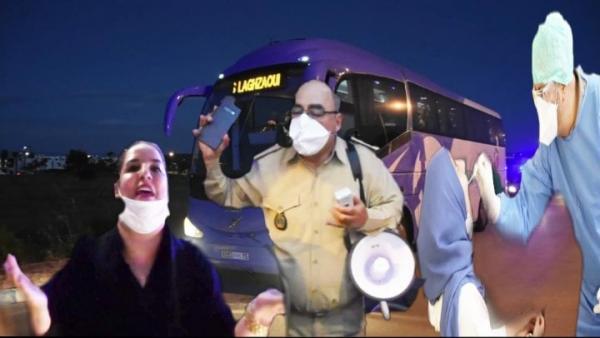 شاهد كيف كان استقبال المغاربة العائدين من تركيا وكيف تم إجراء التحاليل المخبرية لهم