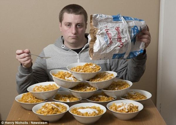 بريطاني مدمن على تناول حبوب الفطور منذ 3 سنوات