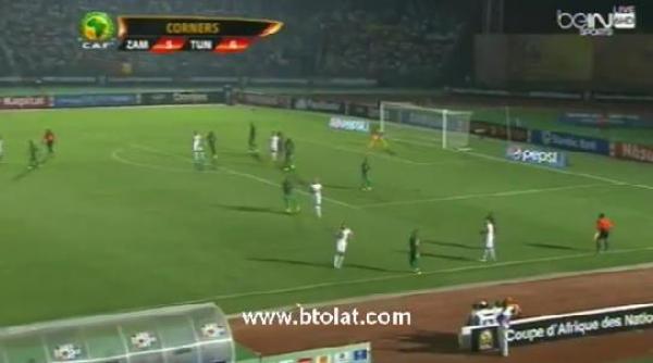 الشوالي يغني في مباراة تونس وزامبيا بكأس افريقيا
