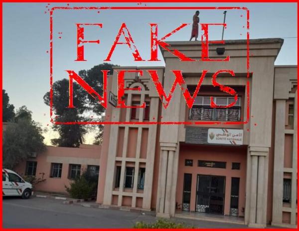 حقيقة صعود مواطن سطح بناية أمنية بمدينة قلعة السراغنة