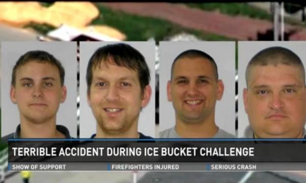 بالفيديو: الكهرباء تصعق 4 خلال اشتراكهم في تحدي ثلج جماعي