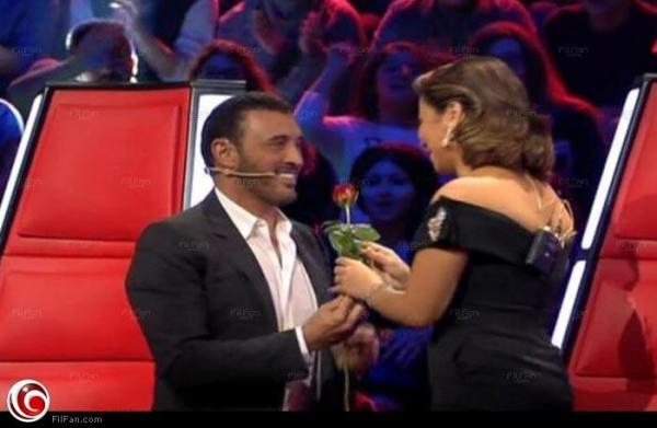 شيرين تعلن على الهواء مباشرة طبيعة العلاقة التي تربطها بكاظم الساهر