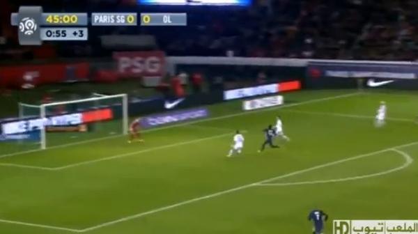 هدف مباراة باريس سان جرمان وليون 1-0