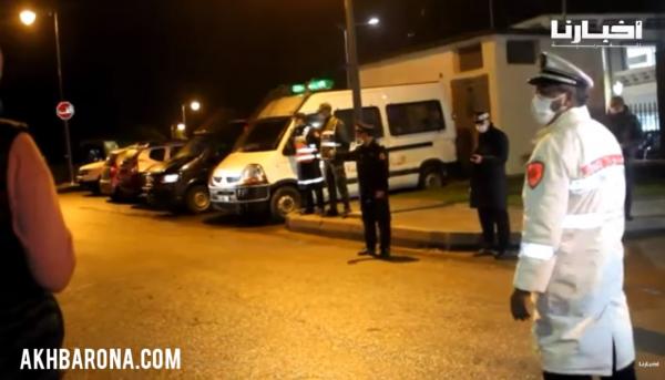 لحظة وصول اللقاحات الى مدينة طنجة