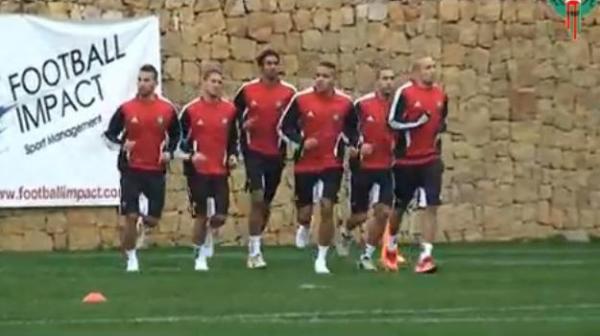 أول حصة تدريبية للمنتخب المغربي بمعسكر ماربيا