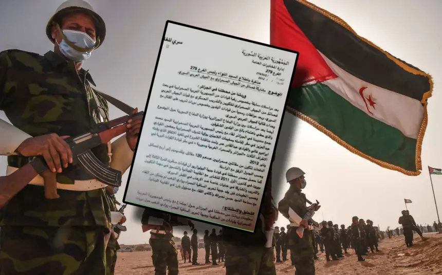 وثيقة مسرّبة تكشف تنسيقًا عسكريًا بين "البوليساريو" ونظام الأسد برعاية جزائرية وإيرانية (صور)