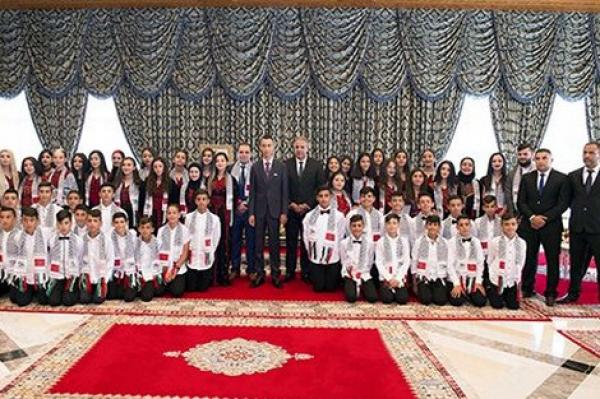 ولي العهد "مولاي الحسن" يستقبل الأطفال المقدسيين بقصر الضيافة