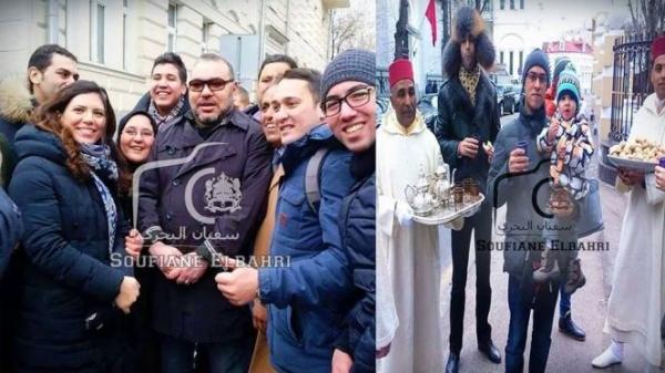 الملك يأمر بتوزيع الشاي والحلوى أمام السفارة المغربية بموسكو وهذا ما قام به