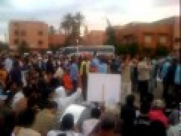مسيرة مراكش: لن نخاف لن نهاب القمع البوليسي
