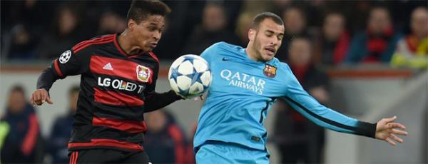 أهداف مباراة باير ليفركوزن و برشلونة 1-1