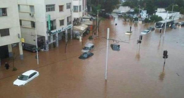 هذا هو الوضع حاليا بسلا بعد فيضانات الخميس التي شلت الحركة بالمدينة