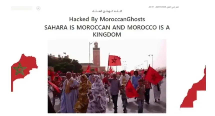 هاكرز مغاربة يخترقون وكالة أنباء البوليساريو ويعطلون موقعها بالكامل وينشرون هذه الرسالة