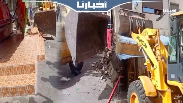 أقوى حملة لاخلاء الملك العمومي بعين السبع