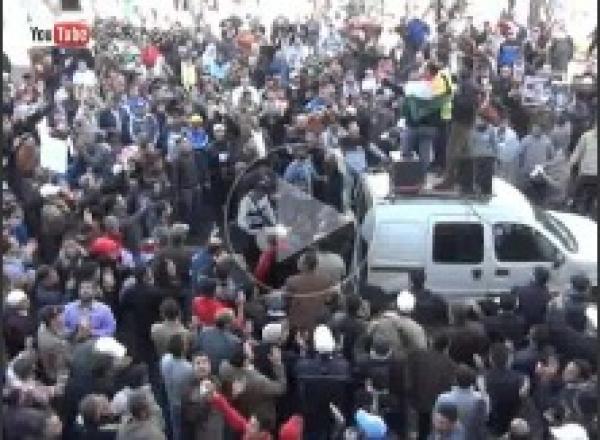 مسيرة الدار البيضاء التضامنية مع سوريا 26  فبراير 2012