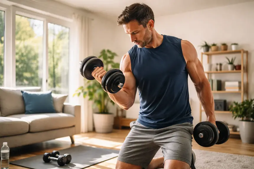 طرق فعالة لبناء العضلات وتقوية الجسم دون الذهاب إلى النادي الرياضي