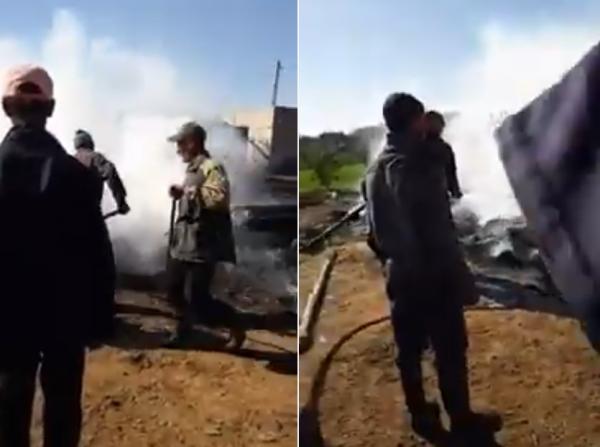 حريق مهول يأتي على حظيرة للدواب نواحي سيدي بنور