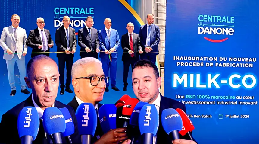 المغرب يصنع الحدث.. "سنطرال دانون" تدشن بحضور وزير الصناعة أول تكنولوجيا "Milk-Co" في إفريقيا (فيديو)