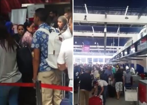 على غرار ما وقع في ميناء  طنجة المتوسط اكتظاظ و فوضى في مطار محمد الخامس