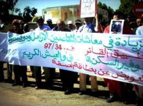 تنسيقية شريحة قدماء العسكريين وقدماء المحاربين تطالب بانصافها