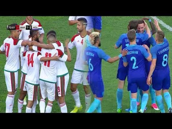 أهداف مباراة المنتخب المغربي 1-2 المنتخب الهولندي