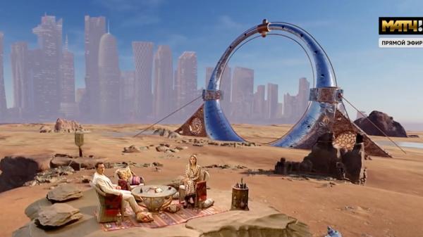 قناة روسية تطلق استوديو  فريدا من نوعه لتغطية مونديال قطر