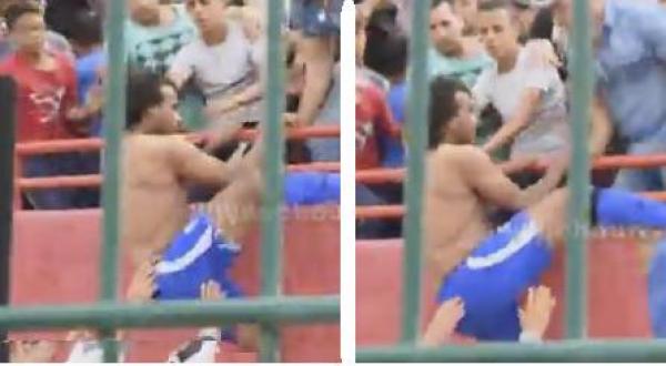 لقطة مثيرة من مباراة الفتح و طنجة .. الخاليقي "مضارب" مع الجمهور (فيديو)