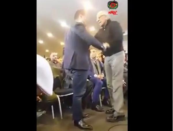 لقطة هروب حسبان بعد سجال بينه و بين بودريقة