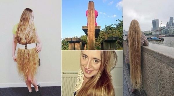 رابونزيل حقيقية لم تقص شعرها طوال 32 عاماً