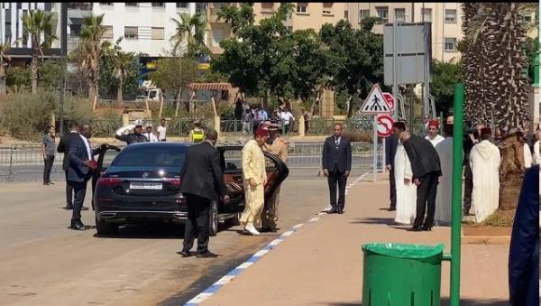 لحظة وصول الأمير مولاي رشيد لحضور جنازة ابنة عبد الكريم الخطابي