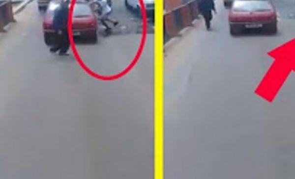 شفار سرق هاتف امرأة من وسط الطاكسي‎.. شوفو كيفاش !