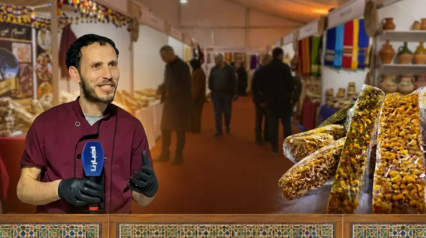 من قلب معرض الصناعة التقليدية بوزان.. تعرف على أسرار وتفاصيل صناعة الحلويات المغربية