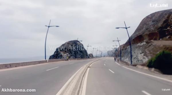 مشهد غير معتاد بالمنطقة الحدودية بين سبتة والمغرب في عز الصيف