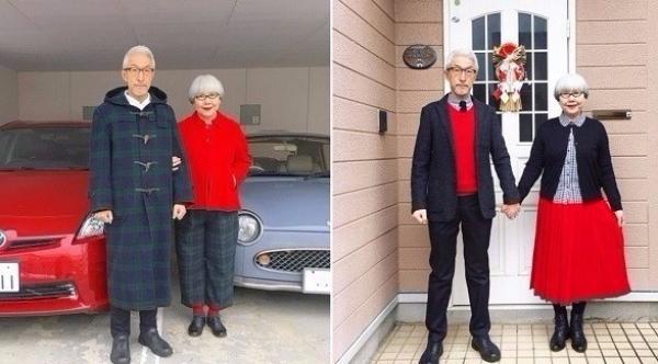 بالصور: زوجان يرتديان ملابس متشابهة يومياً منذ 37 عاماً