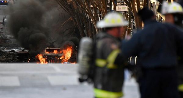بالفيديو.. انفجار مروع يهز منطقة سياحية ب"ناشفيل" الأمريكية والشرطة تتحدث عن فعل مدبر