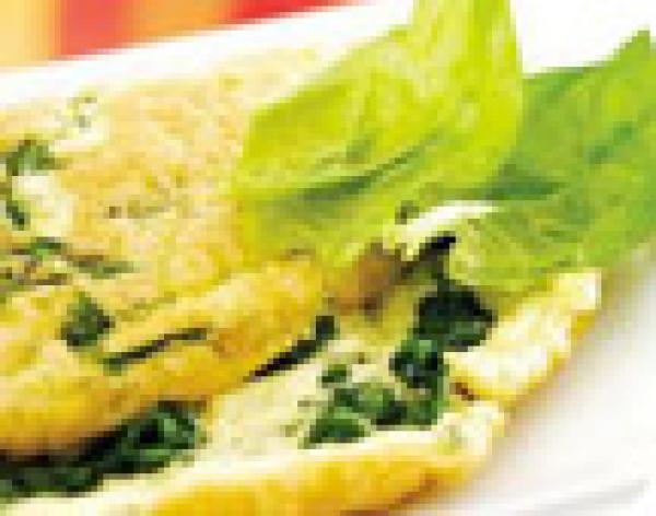 أومليت السبانخ بالجبن