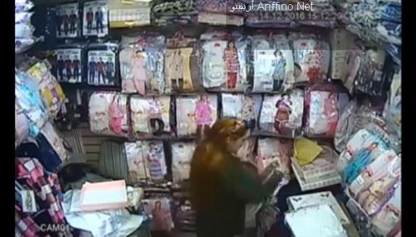 عملية سرقة غريبة لملابس من طرف سيدة بالناظور