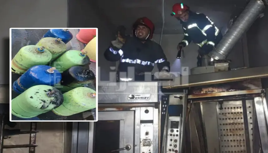 انفجار قنينة غاز داخل مخبزة بالعرائش.. وتدخل بطولي لرجال الوقاية المدنية للسيطرة على الحريق (فيديو+صور)