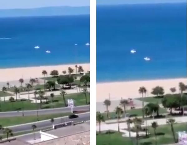 رغم قرار منع السباحة ..مراكب ترفيهية وسط شاطئ طنجة تثير استياء المواطنين (فيديو)
