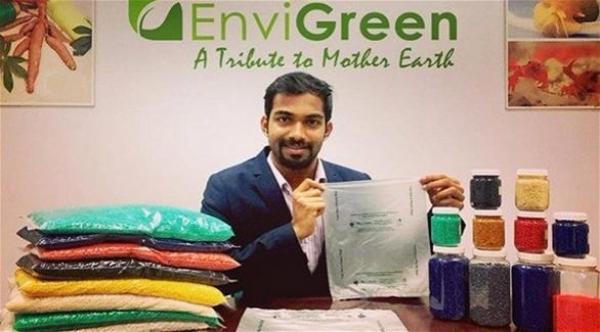 شركة هندية تنتج أكياساً بلاستيكية قابلة للأكل