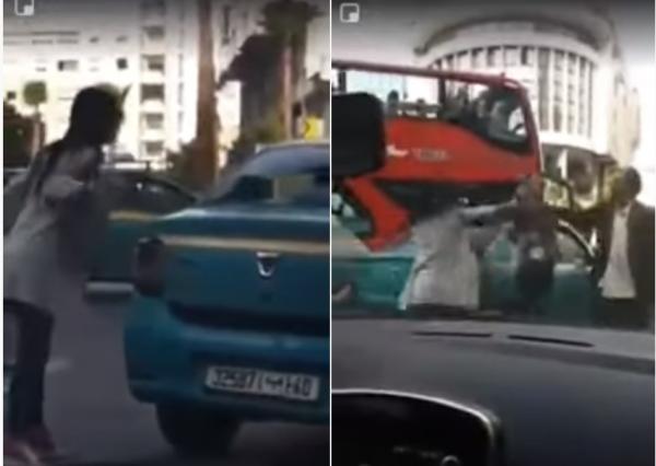 طنجة: شابة تكسر زجاج سيارة أجرة بعد نقاش حاد... لكن ردة فعل السائق كانت أعنف